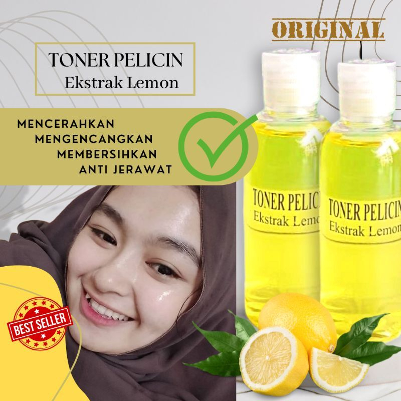 Toner Pelicin Wajah Extra Lemon -  Toner Pelicin Ekstra Lemon 100ml