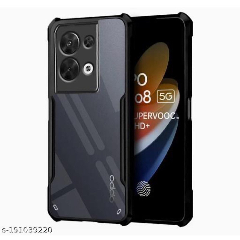 FUZE BUMPER ANTI SHOCK CASE OPPO RENO 8/ RENO 8T SHOCKPROOF ACRYLIC TRANSPARANT