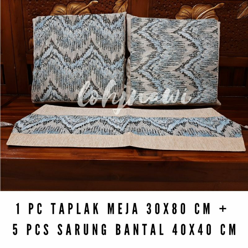 Setelan Taplak Sarung Bantal Sofa Taplak Meja Set Sarung Bantal Sofa Set Shabby Chic European Style