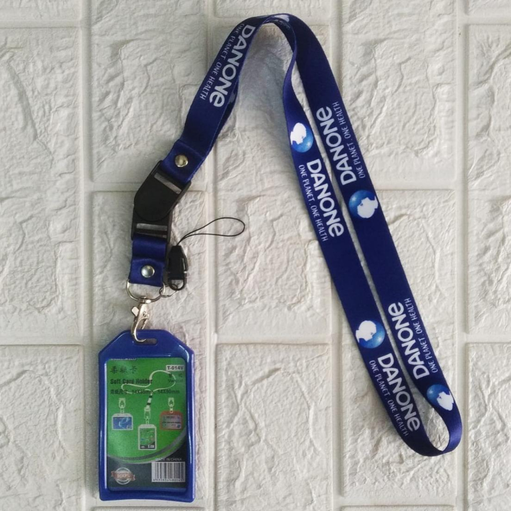 

Lanyard Tali Gantungan Id Card Danone Free Strap Gantungan Hp/Flashdisk