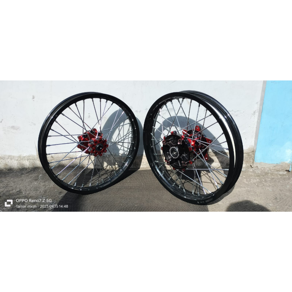 Velg Set honda CRF 150 L Ring 17 Ukur 160/185 semi cacing