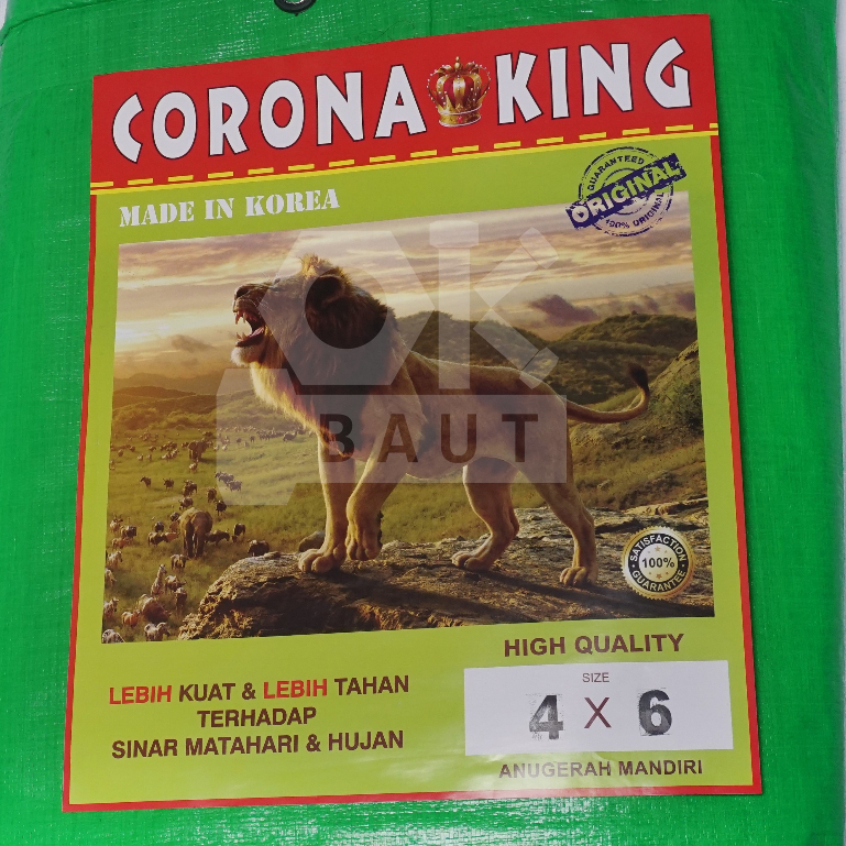 Terpal A12 4x6 meter (Hj) Corona King Terpalin Terpal Korea Terpal kolam Terpal Lembaran
