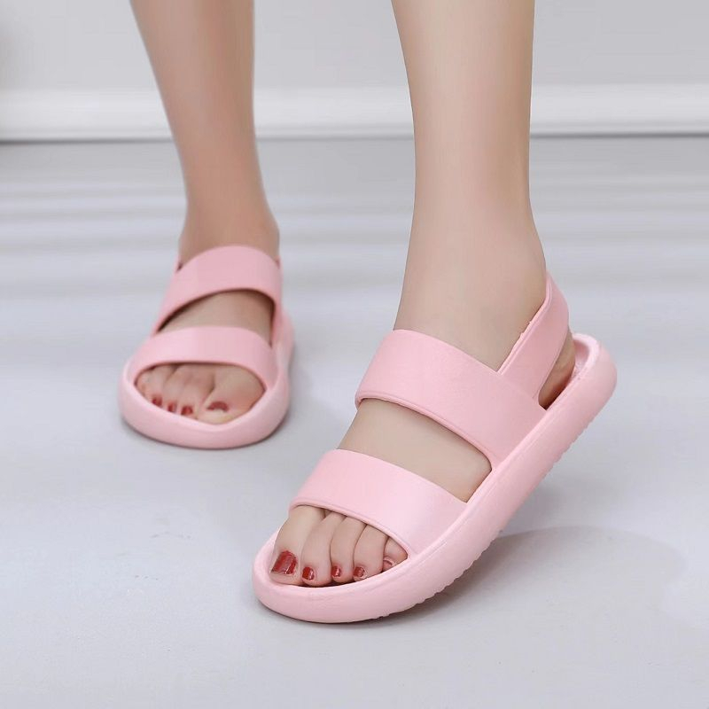 Sandal Karet Wanita Jelly Sendal Tali Lalisa EVA Slip On Karet Sepatu Sandal Wanita Korea Wanita Sandal Lalisa Perempuan Tali