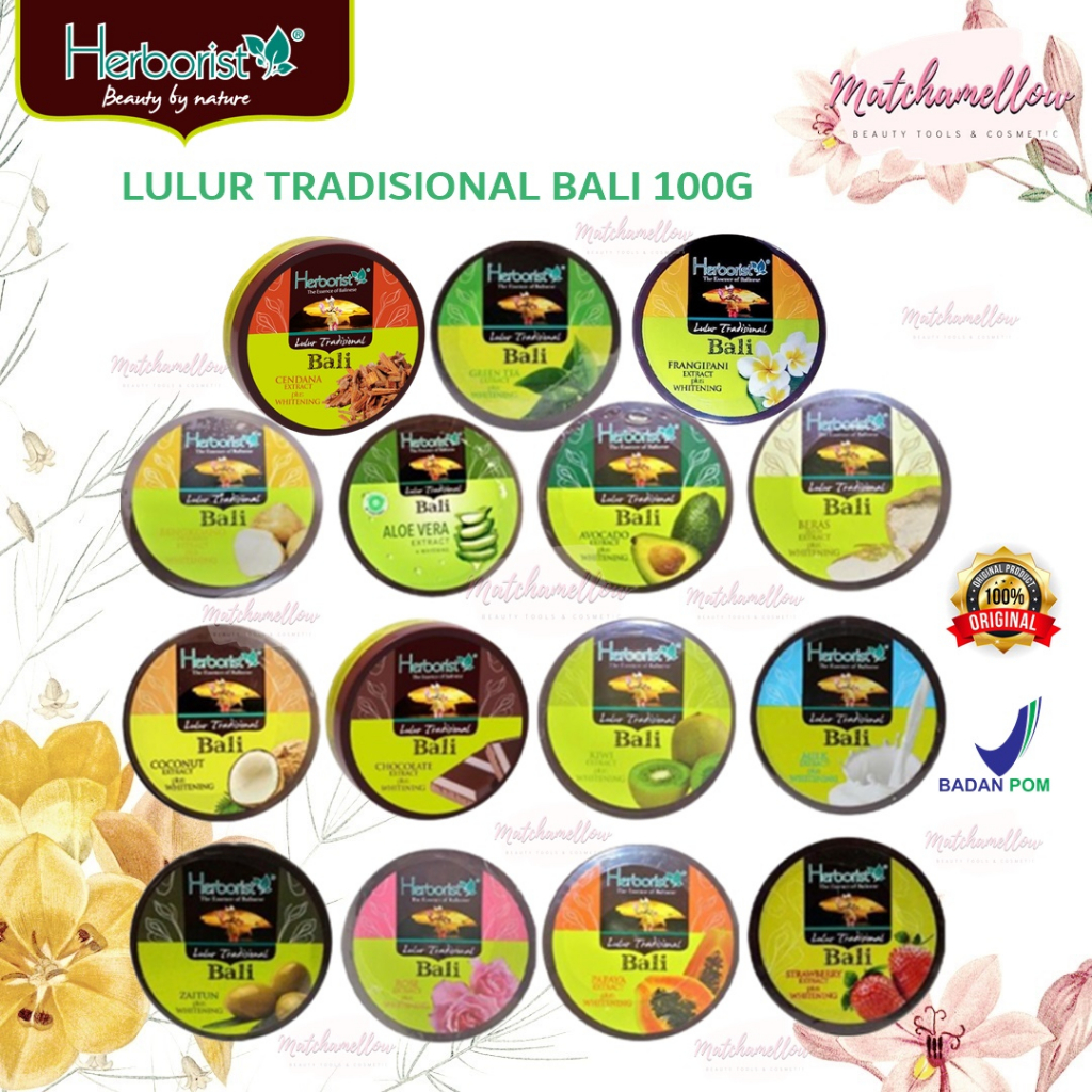 ❄️MATCHA❄️ HERBORIST LULUR TRADISIONAL BALI 100G HALAL BPOM