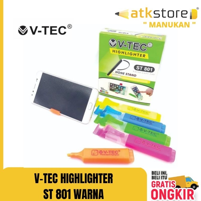 

Highlighter V Tec Type VT-801 yellow green blue orange pink