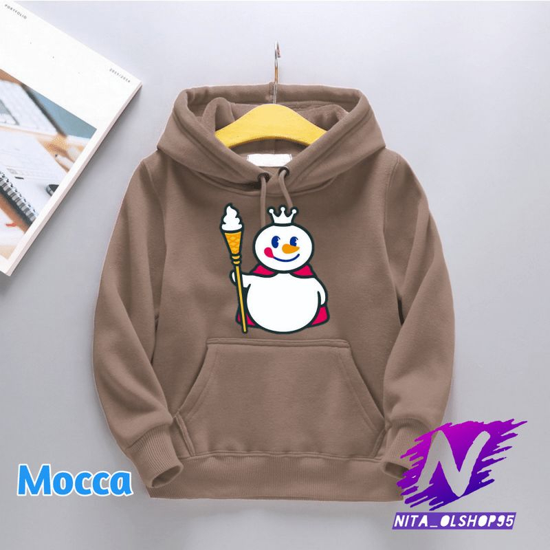 jaket hoodie swetaer anak mixue hoodie anak 2-12tahun