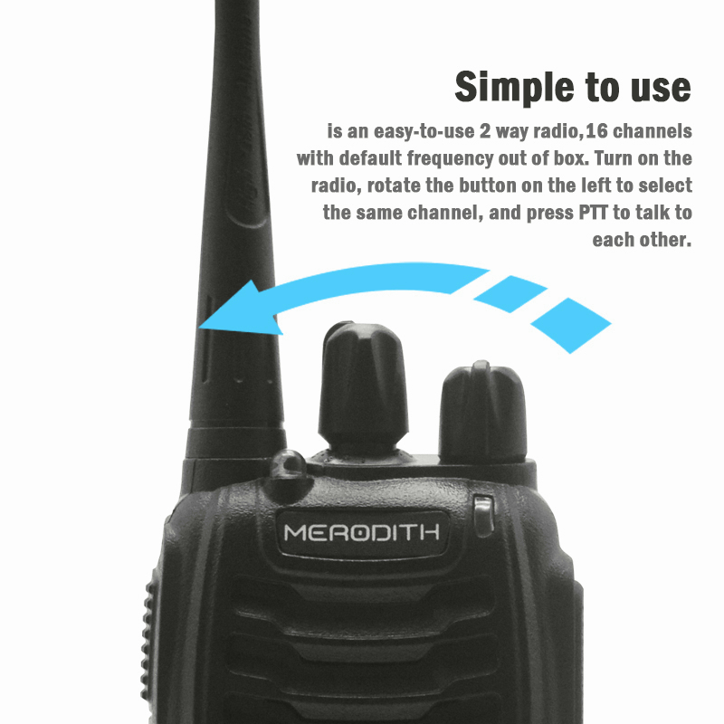 HT 2 unit HT MERODITH 888S 3-5KM  Handy Talky  Walkie Talkie Radio dua arah 2800MAH ORIGINAL 2 units Walkie talkie