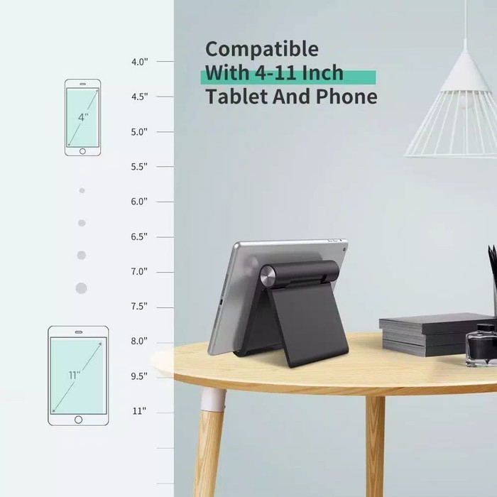 UGREEN Folding Stand Desk Folding Phone Holder Dudukan HP Tablet iPad Di Meja Anti Slip