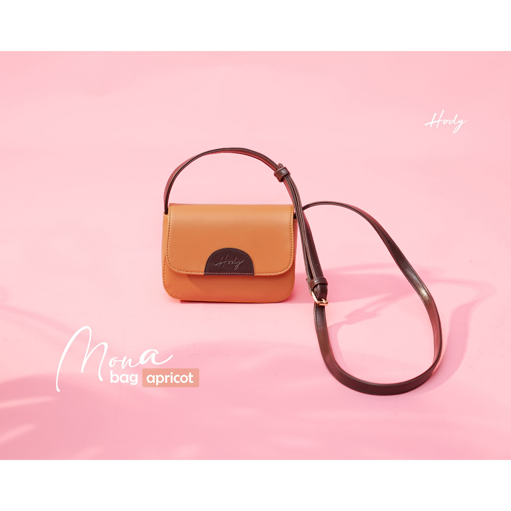 Tas Wanita Selempang HODY Mona Bag Apricot Sling Bag Slempang Premium