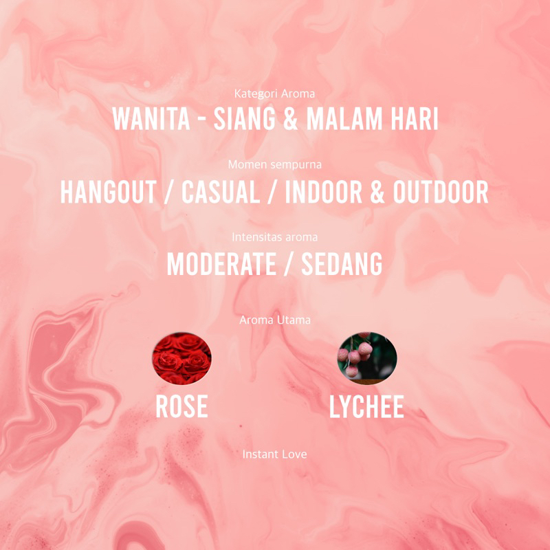 Parfum Wanita (LIMITED EDITION) HVM Instant Love &amp; Instant Love V2 Extrait De Perfume Tahan Lama Fragrance Parfum Cewek Perfume Parfume