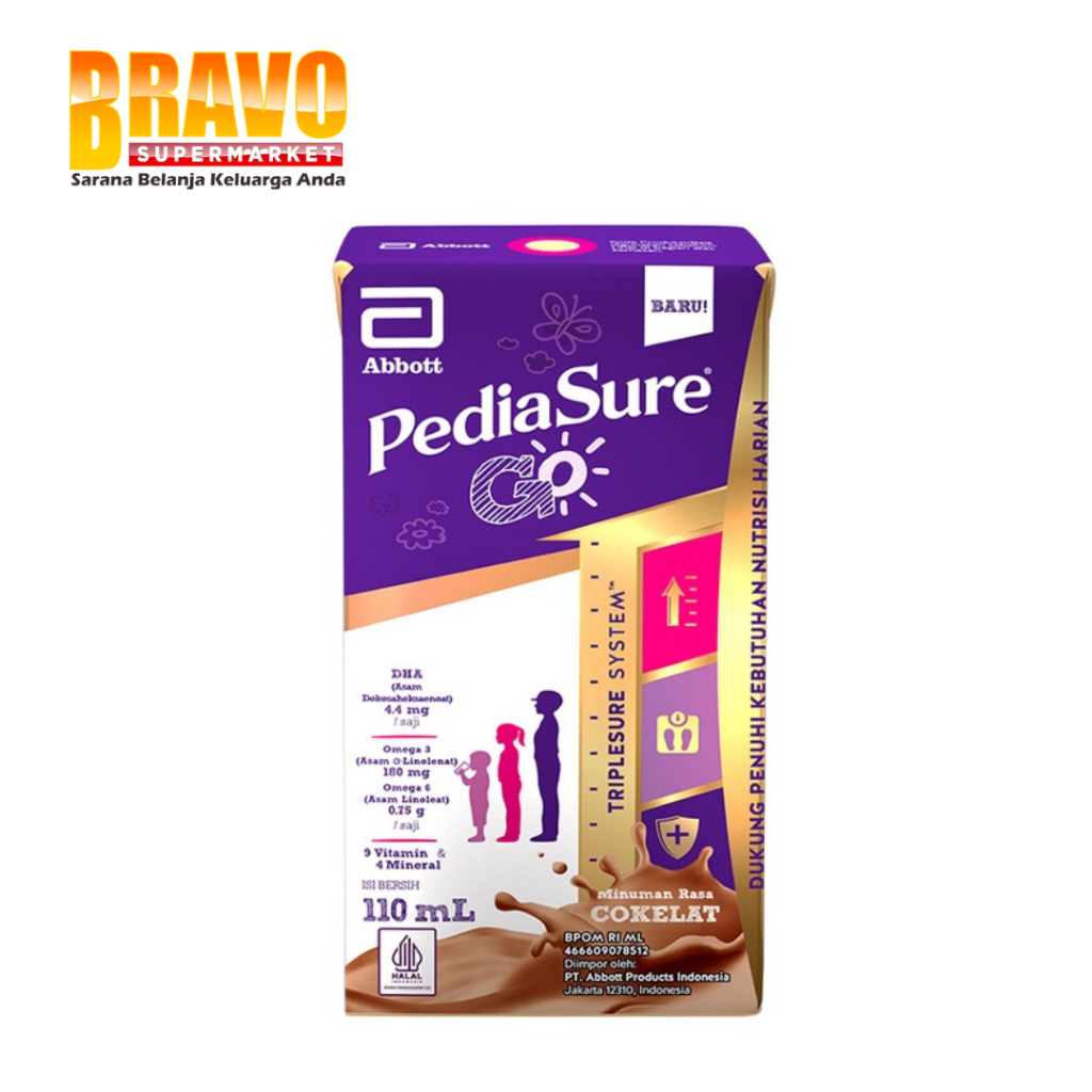 

Bravo Bojonegoro - Pediasure Go 110ML Rasa Cokelat & Vanila