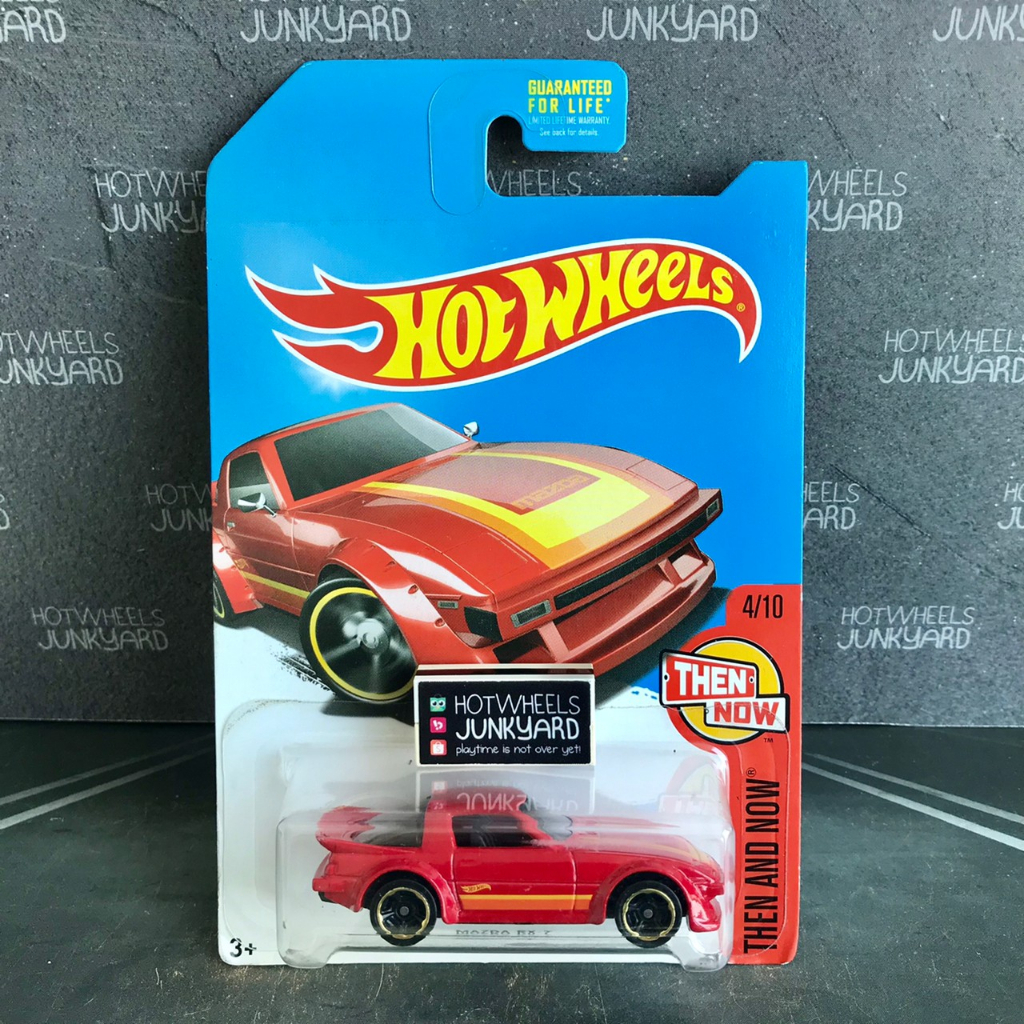 Hot Wheels Mazda RX-7 Kmart Exclusive Color Red RX7 2015 Then And Now