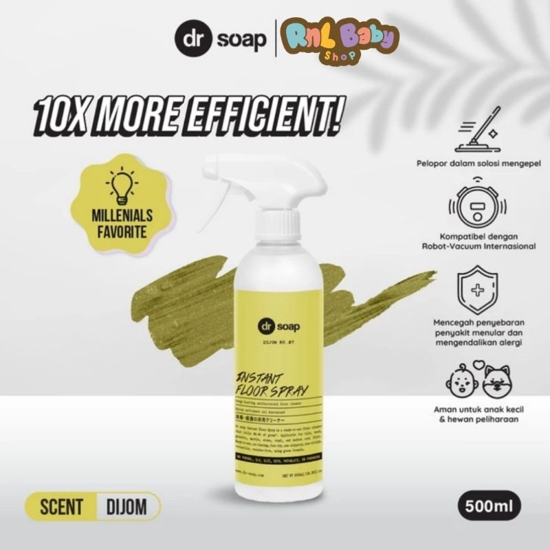 Dr Soap Instant Floor Spray 500 ml - Pembersih Lantai