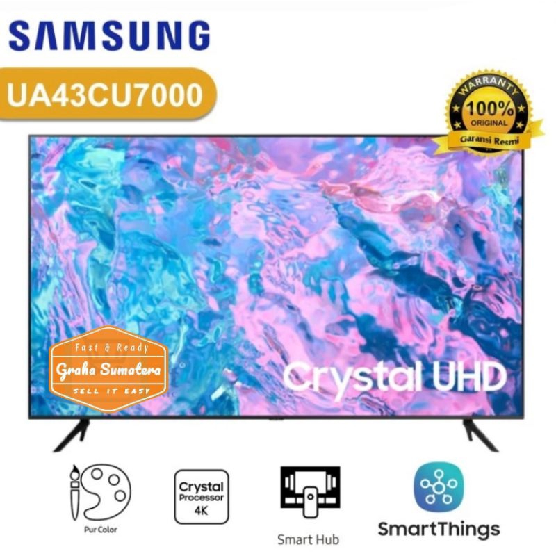 Samsung Smart TV 43Inch Crystal UHD 4K Purcolor Murah Medan