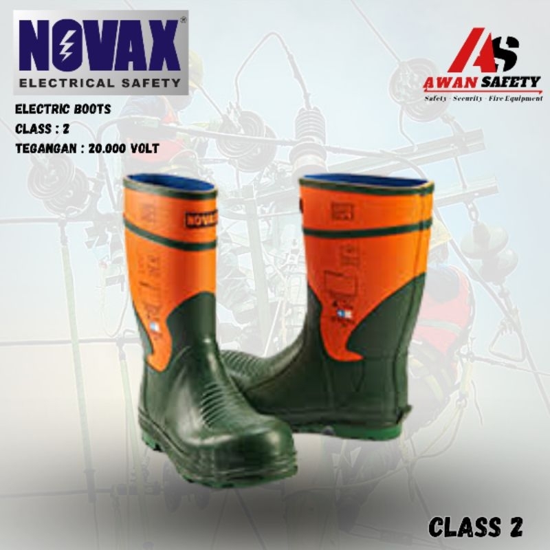 Sepatu Listrik Boots 20KV Novax Original