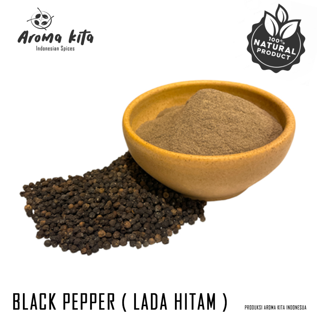 

Lada Hitam Bubuk / Lada Hitam Powder / Black Pepper Ground - 55 gr