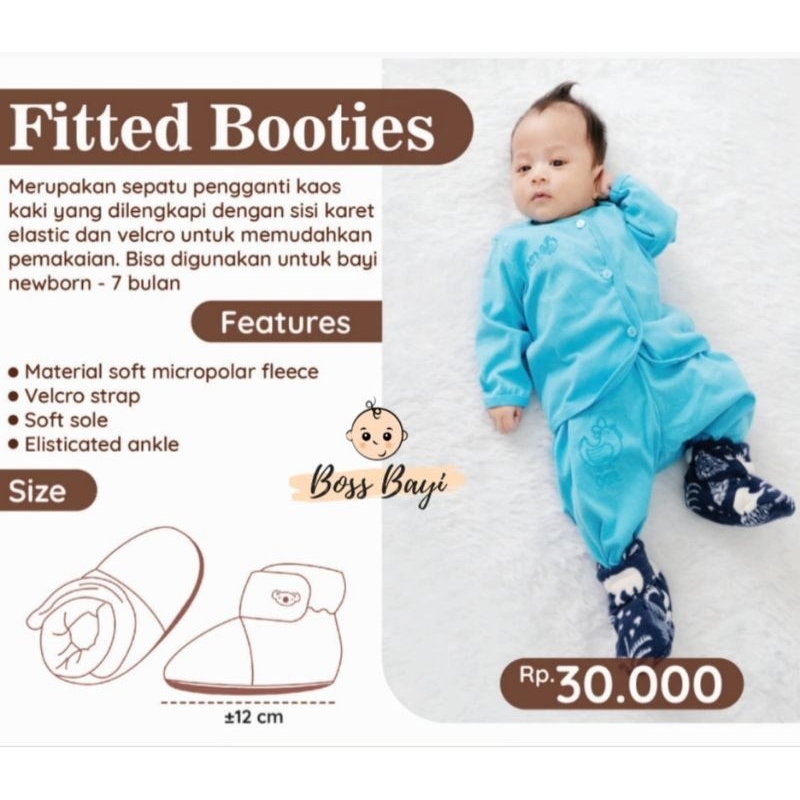 CUDDLE ME - FITTED BOOTIES / Sepatu Kain Bayi / Pelindung Kaki Bayi