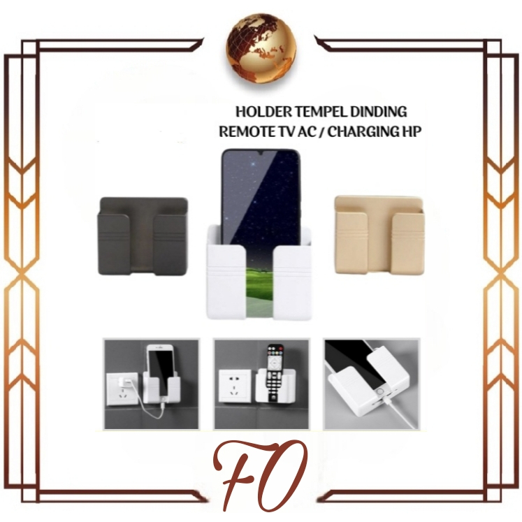 (FO) HOLDER HP TEMPAT REMOTE TEMPEL DINDING /WALL HOLDER HP REMOT DINDING