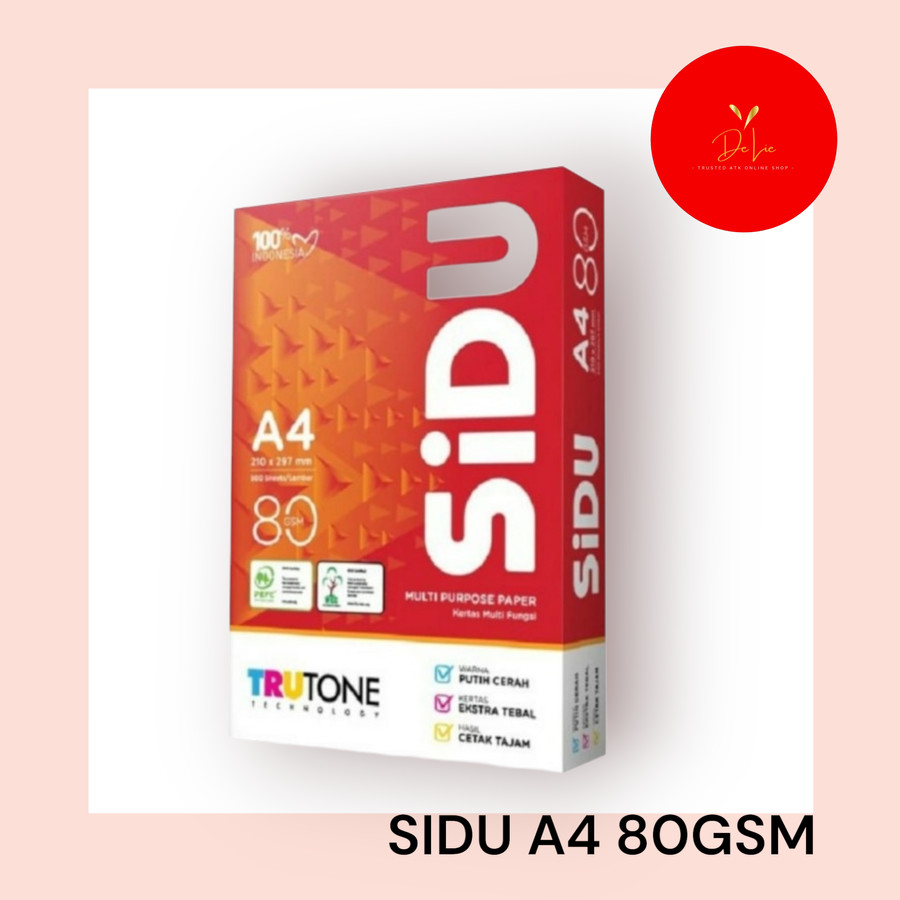 

KERTAS HVS A4 SIDU 80 GRAM GSM 1RIM