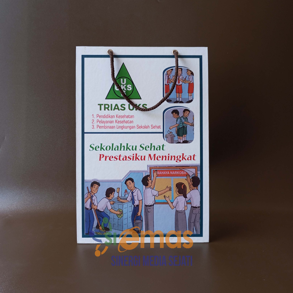 Hard Poster Trias UKS | Papan Trias UKS Gantung | Hard Poster Sekolah Gantung