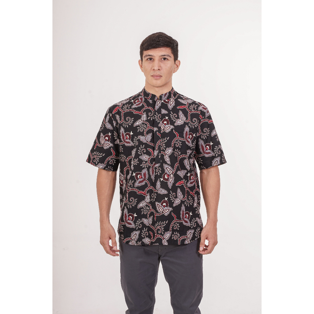 Batik Solo Koko Pria Lengan Pendek