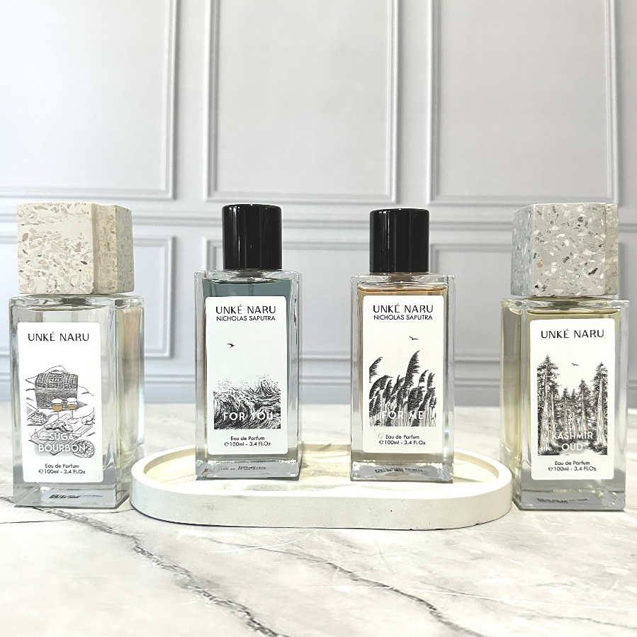 decant share - Unke Naru by Nicholas Saputra Suga Bourbon Kashmir Oud For You For Me tester parfum vial unkenaru