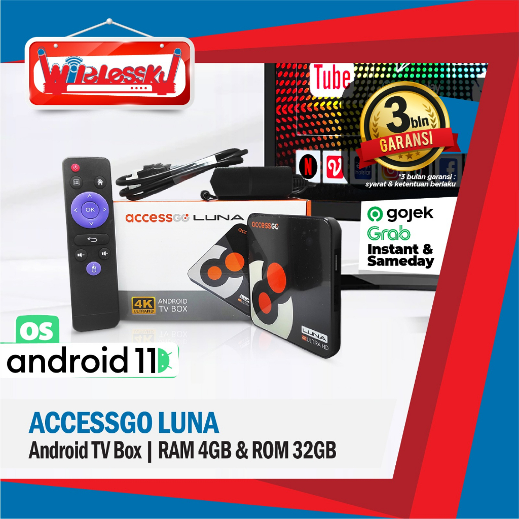 AccessGo Luna Android TV RAM 4GB ROM 32GB
