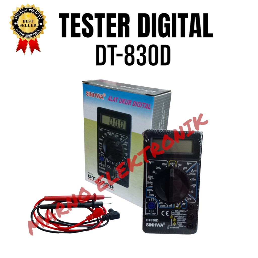 TESTER DIGITAL DT-830D DT830D DT 830 D ASLI ORI ORIGINAL
