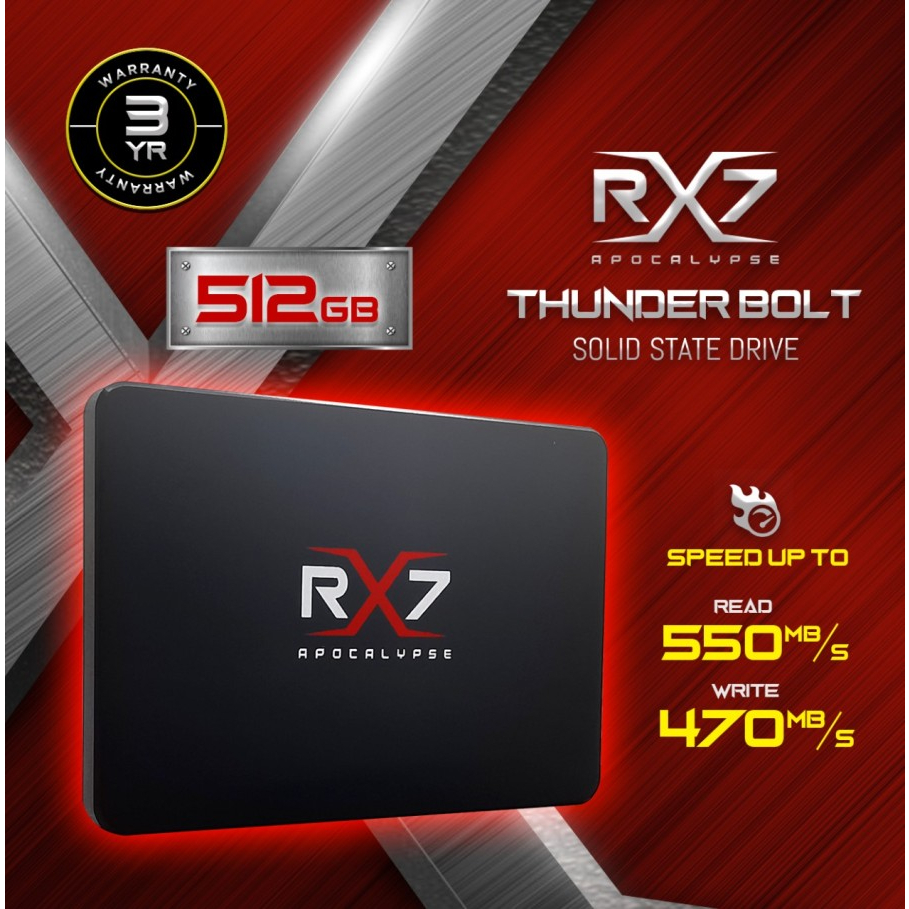SSD 512GB RX7 Sata III SSD Laptop 512GB