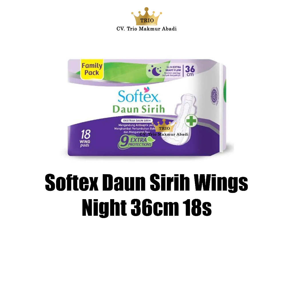 Softex Daun Sirih Night Wings 36cm 18s