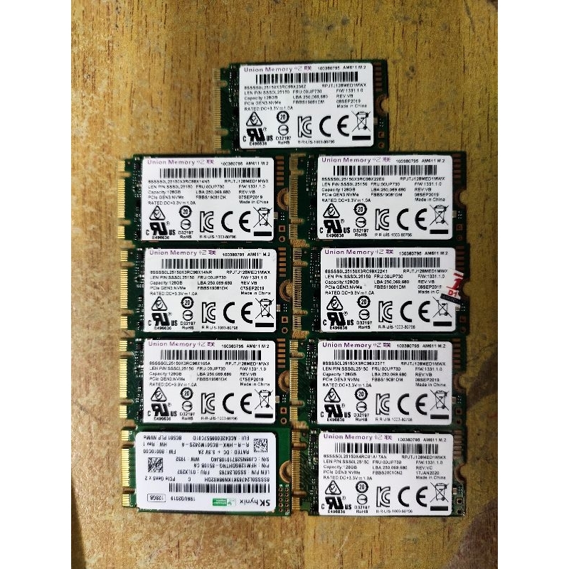SSD NVME M.2 2242 cabutan 128GB berfungsi dengan baik