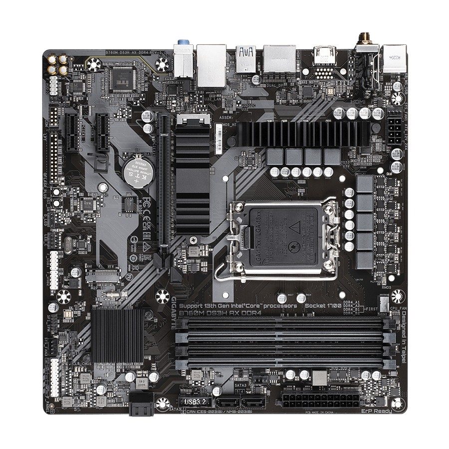 GIGABYTE B760M DS3H AX DDR4 | MOTHERBOARD INTEL LGA1700 DDR4 Micro-ATX