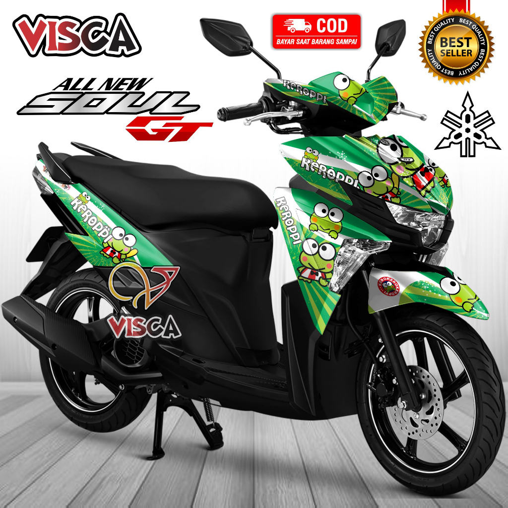 Decal Soul GT 125 Full Body Stiker Mio Soul GT 125 Full Body Striping Mio Soul GT 125 Full Body Kerr