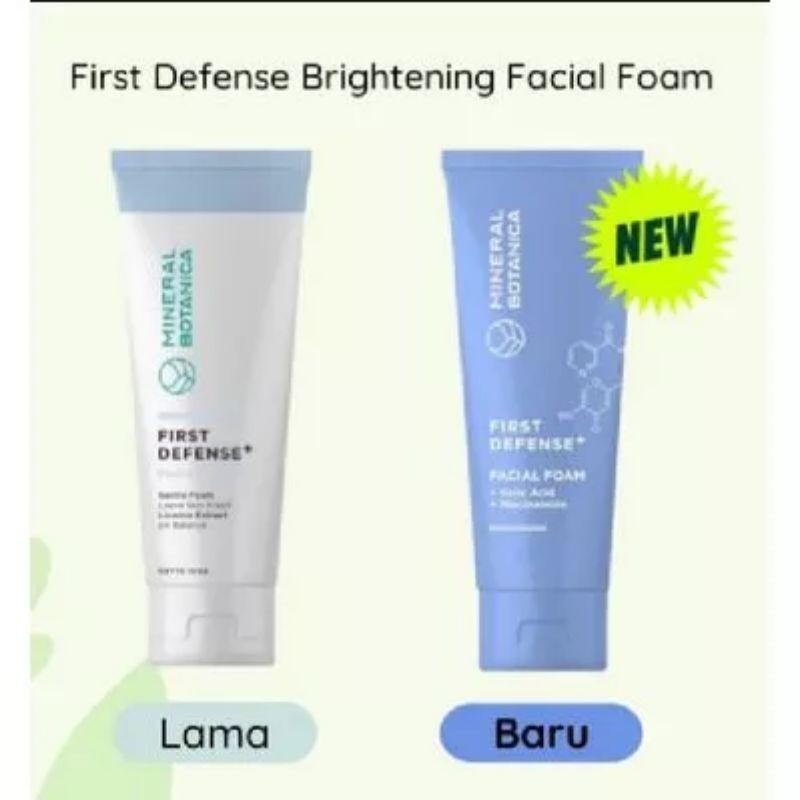 Mineral Botanica Brightening First Defense Facial Foam 100gr