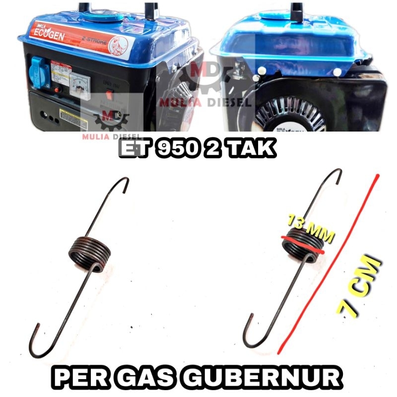 Per Gas Gubernur Spring Governor Mesin Genset Generator ET950 2 TAK 800 WATT