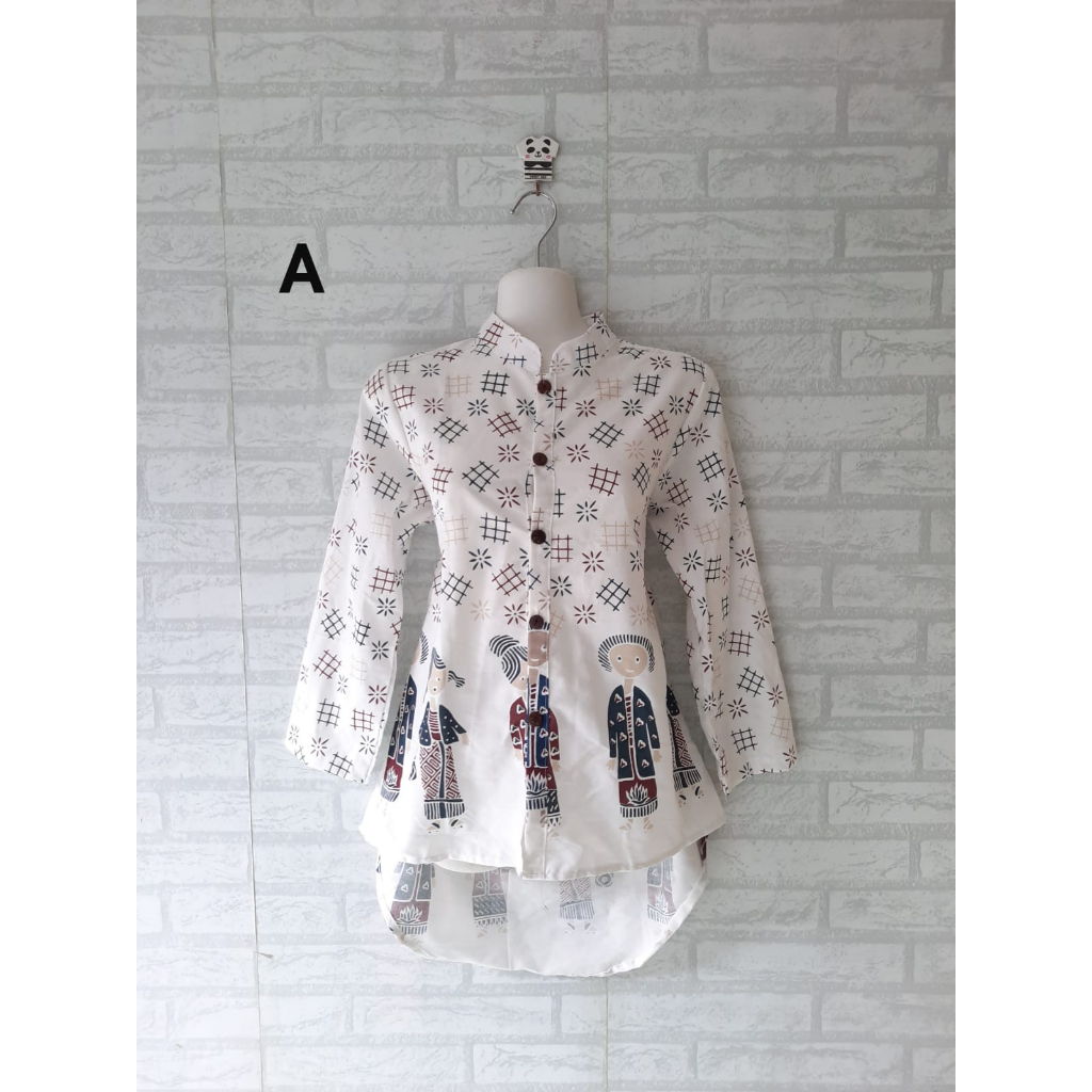 Blouse batik motif TEJO model pinguin