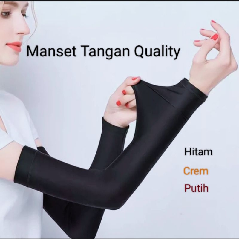 Manset Tangan Tebal Berkualitas/ Manset Tangan Polos/ Sarung 6 pasang/ kemasan