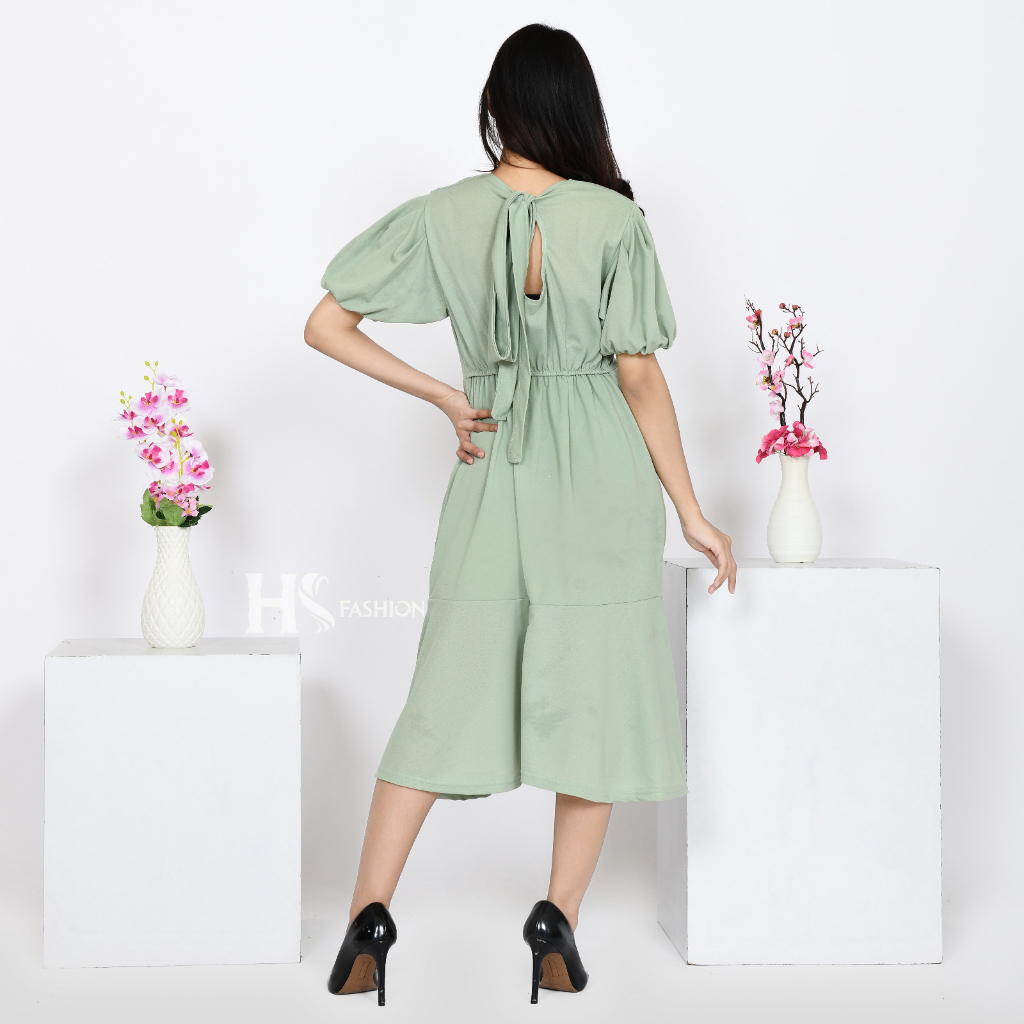 HS - LARISA DRESS / DRESS CASUAL WANITA / FASHION WANITA KOREAN STYLE