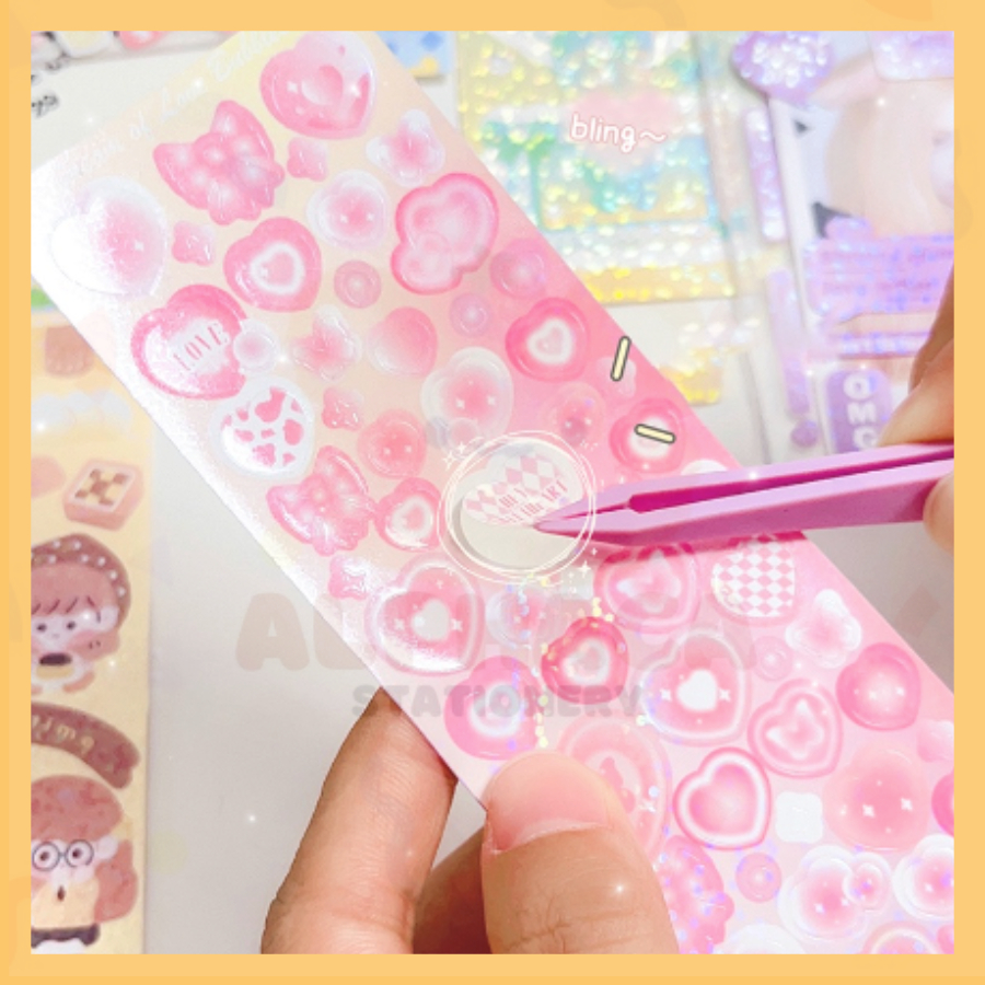 

[ALPHACA]Sticker Aesthetic Anti Air Waterproof Murah Lucu