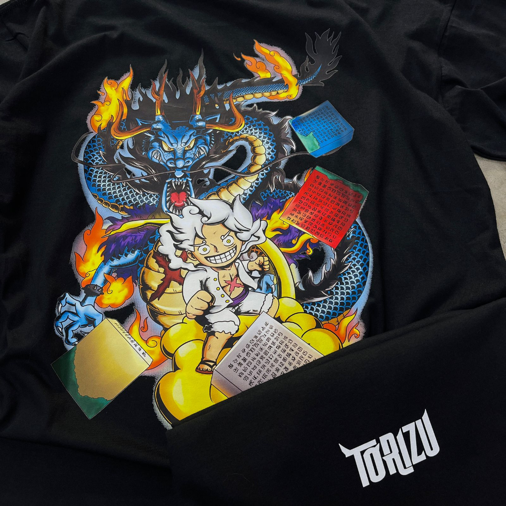 TORIZU Tshirt Wano Poneglyph Hunt Black Anime Manga Premium Unisex