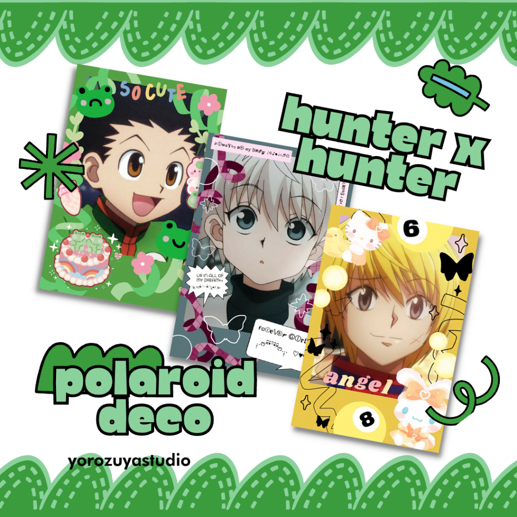 polaroid anime | anime polaroid | polaroid deco hunter x hunter | hxh