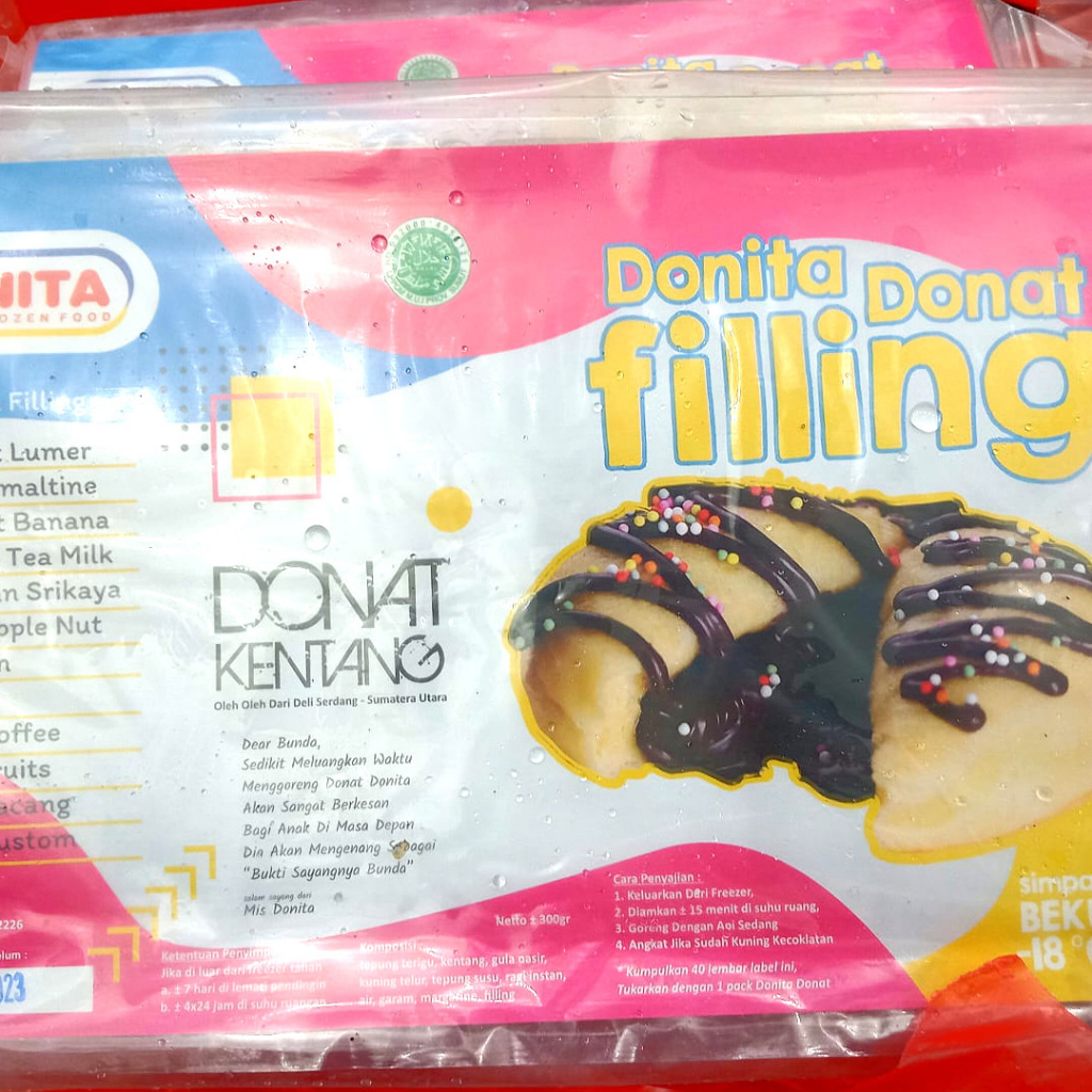 Donut Donita Donat Kentang Isi Coklat Frozen 6 Pcs