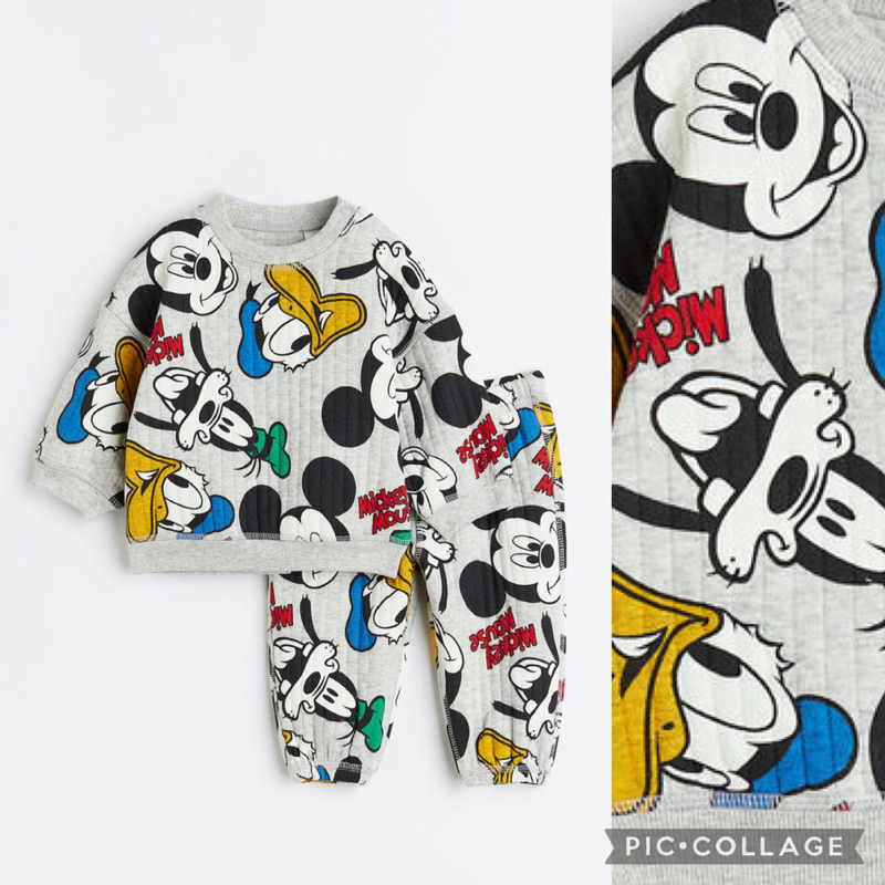 H&M SALE 2piece set baby boy mickey