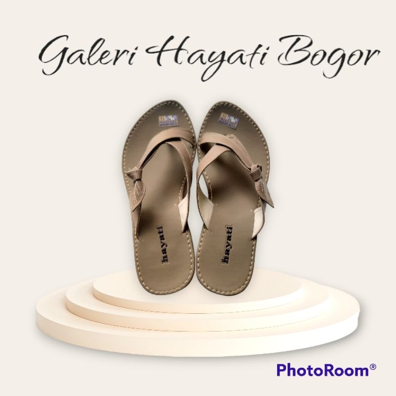 Sandal wanita hayati gratis ongkir terbaru produk tasik dengan sol karet mentah termurah