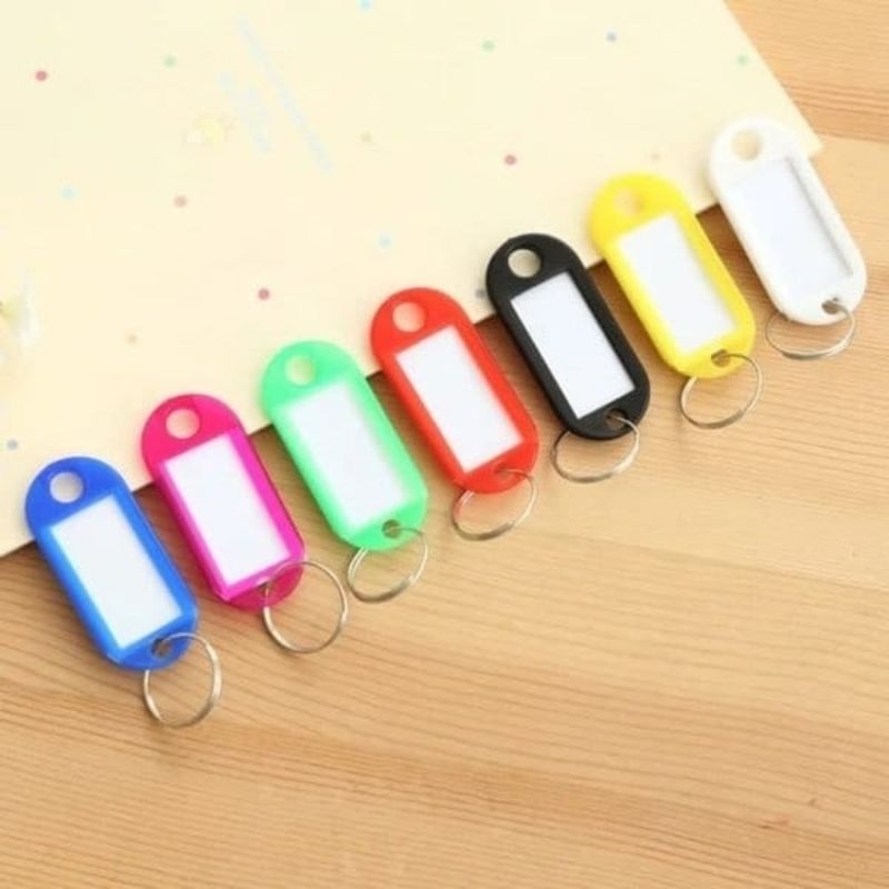 Label Kunci Tag Gantungan Keychain Penanda Nama