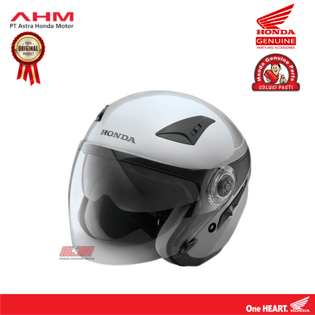 Helm Honda Luxury - Silver (Size M)