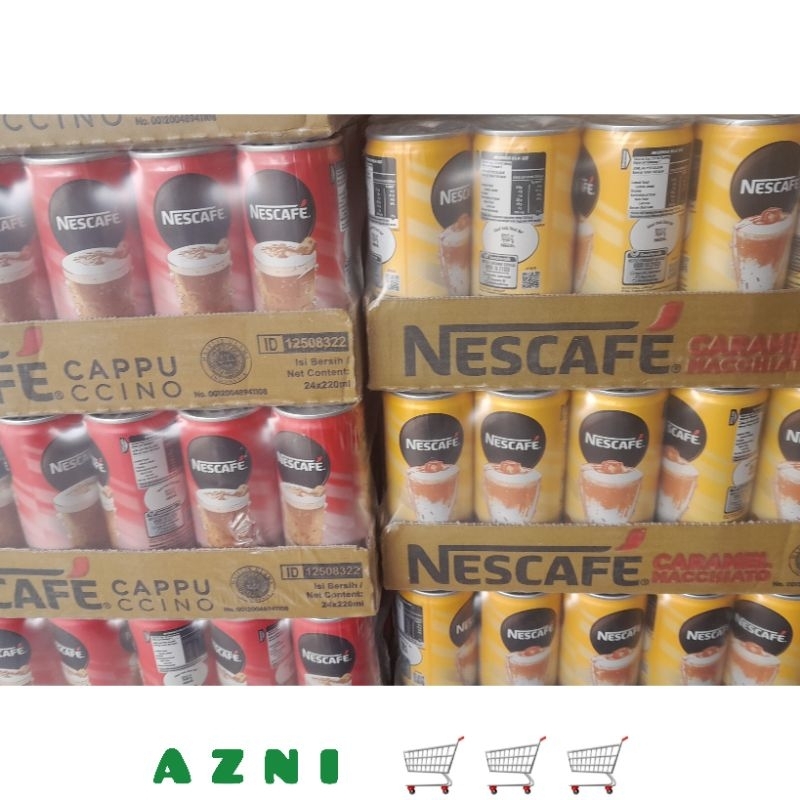 NESCAFE MINUMAN KOPI KALENG 1 DUS 24 PCS 220 ML