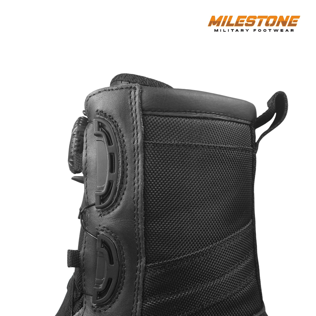 Sepatu PDL Tali Putar BOA Libra Untuk TNI Polri Terbaru Model Sarang Tawon Merk Milestone