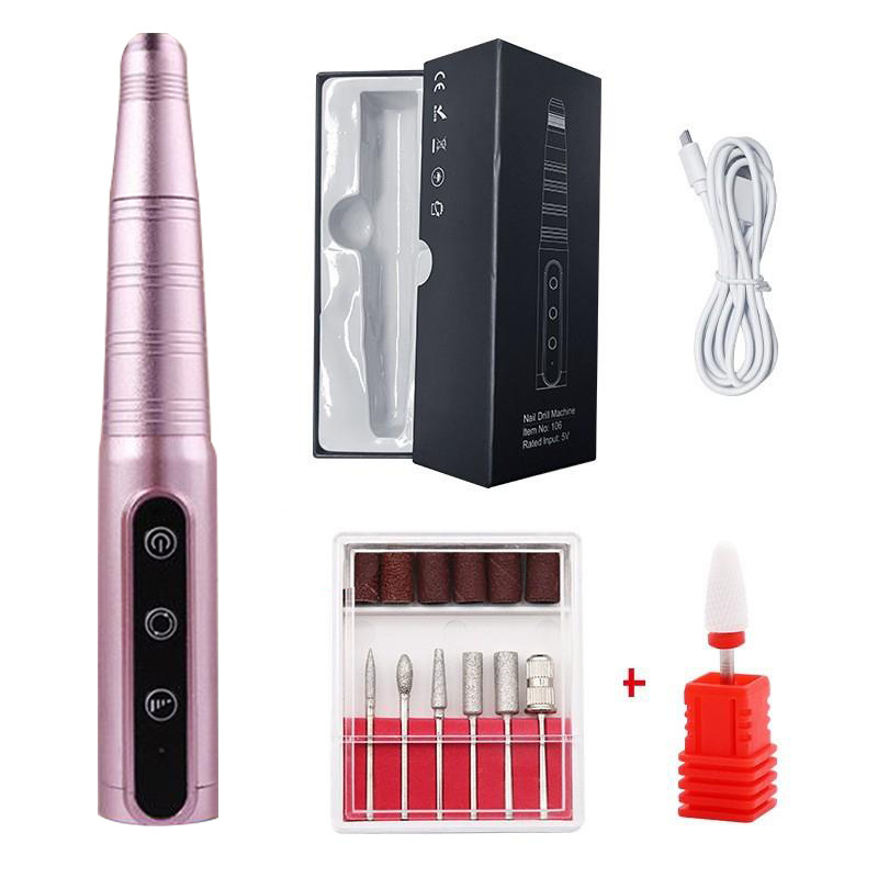 Portable Nail Drill Grinder Manicure Pedicure Wireless Machine/ Nail Drill ZYZC