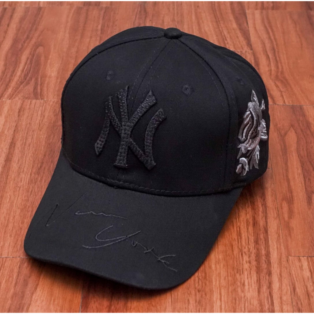 topi NY Yankees MLB Import Fashion Bordir bunga